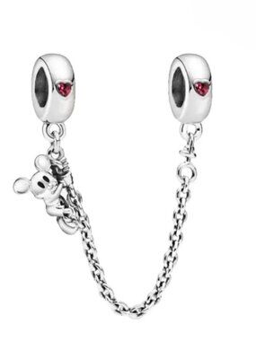 Pandora Disney Climbing Mickey Mouse Safety Chain ONLY 3